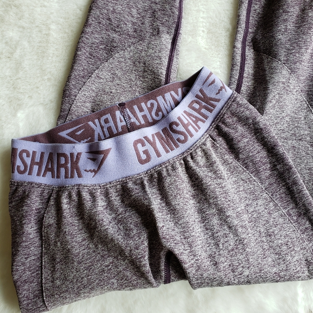 Gymshark Flex Leggings Purple Marl XS Activewear Workout Gym